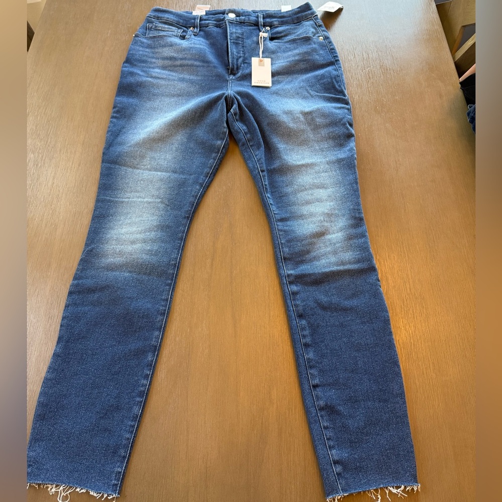 Good American Blue Skinny Jeans Modern Wash